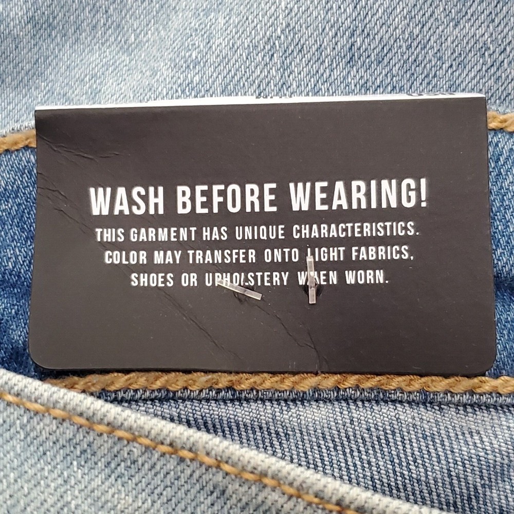 New With Tags Mens RSQ Slim Straight Blue Jeans Denim Vintage Flex Size 29x30 - Picture 10 of 12